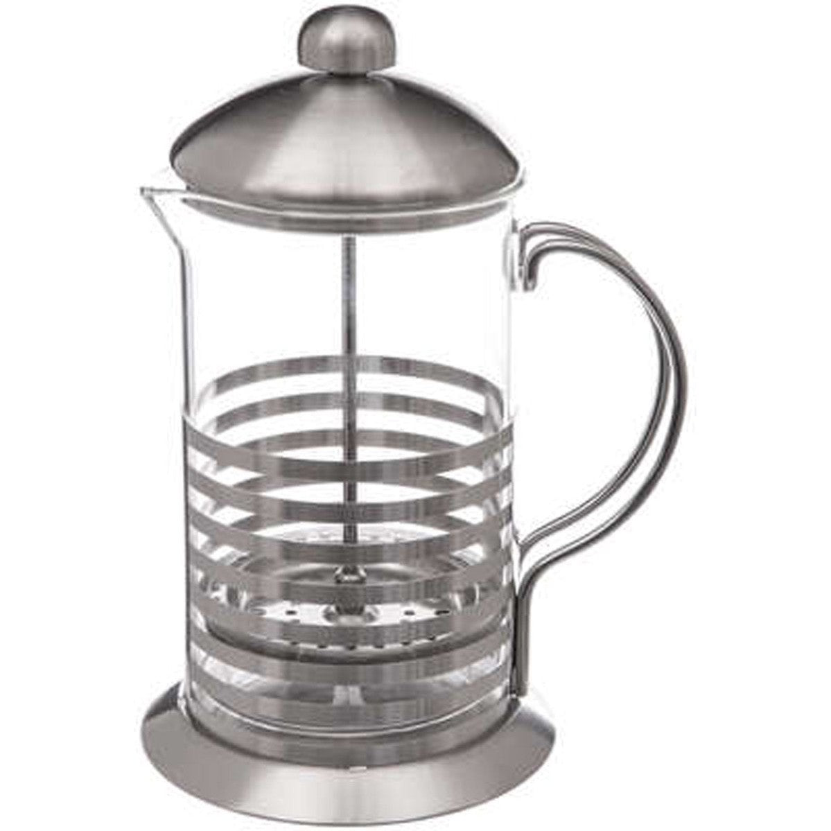 5Five Cafetiere French Press koffiezetter - koffiemaker pers - 800 ml - glas/rvs - Koffiezetapparaat voor verse koffie - 16 x 12 x 22 cm