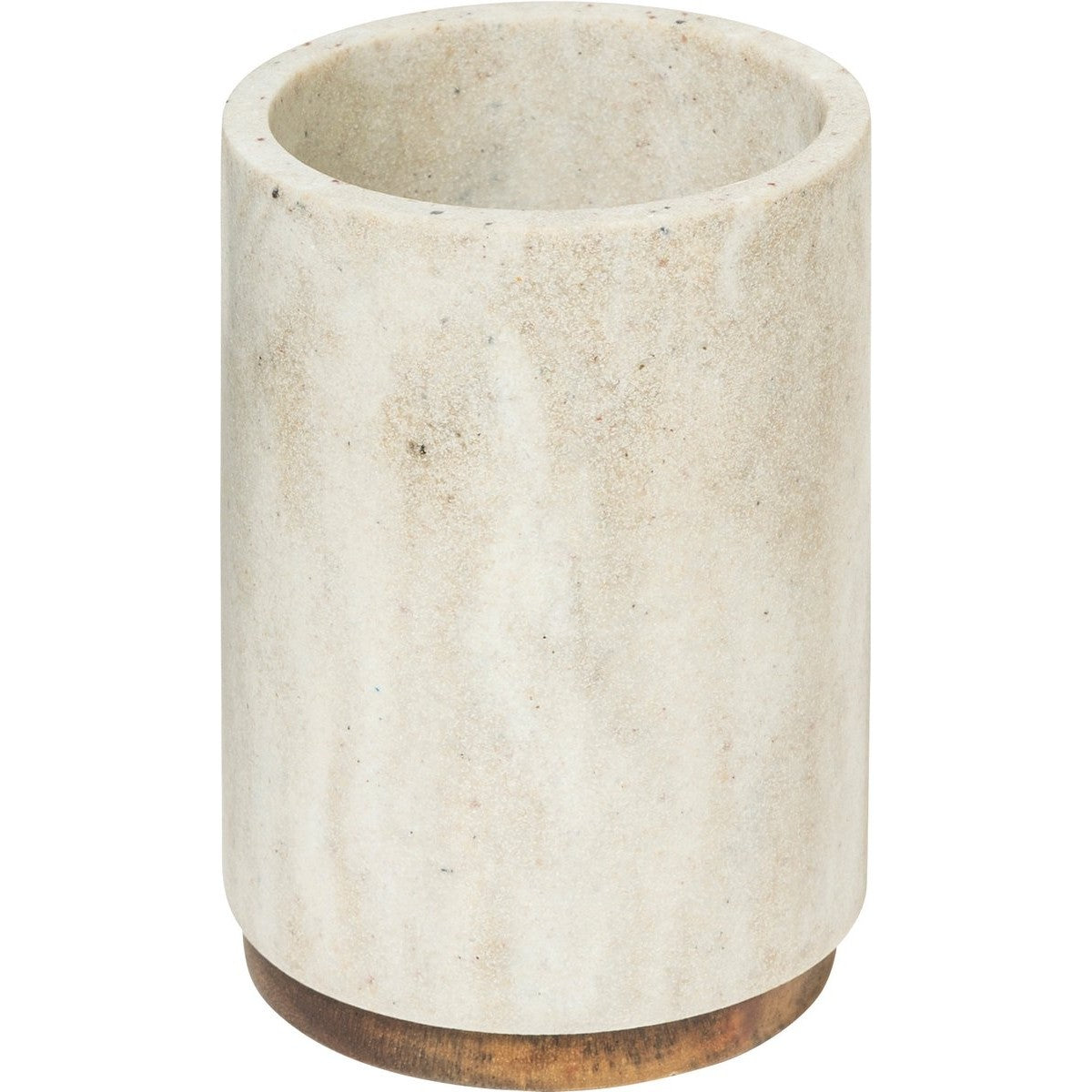 5Five Como Tandenborstelhouder - Marmereffect - Ø7xH11cm - Beige