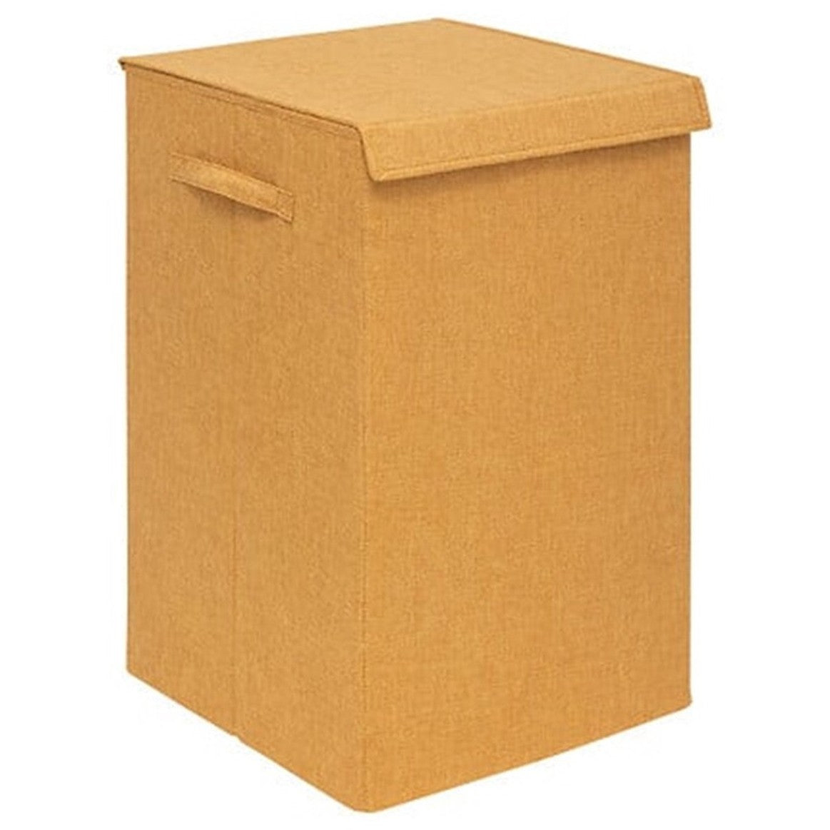 5Five Eureka sorteer wasmand - 74 liter - okergeel - 37 x 37 x 60 cm - MDF/Polyester stof - met afsluitklep