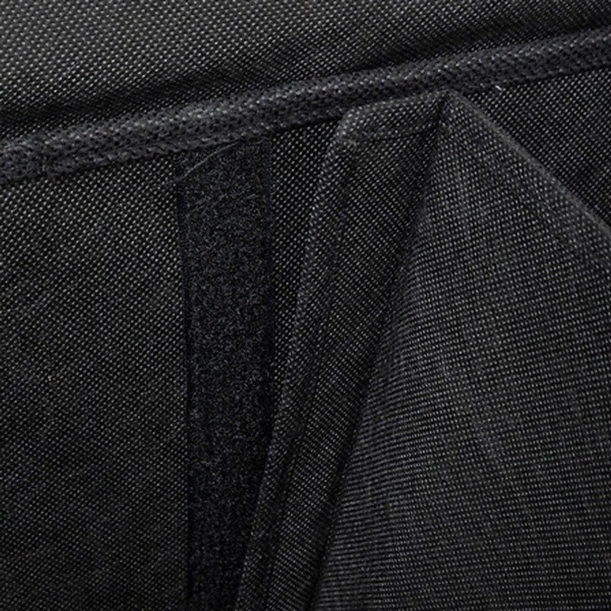 5Five Eureka sorteer wasmand - 74 liter - zwart - 37 x 37 x 60 cm - MDF/Polyester stof - met afsluitklep