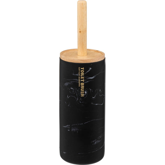 5Five Léa Toiletborstel in houder Ø10xH38cm - Zwart