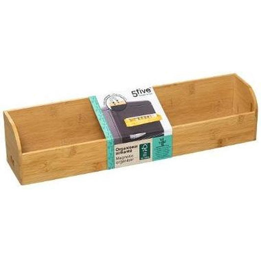 5Five Magnetische bamboe bakjes buitenzijde koelkast - B-07-4-DHout
