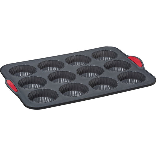 5Five Muffins en cupcakes bakken bakvorm/bakblik - 33 x 23 cm - voor 12x stuks - Siliconen