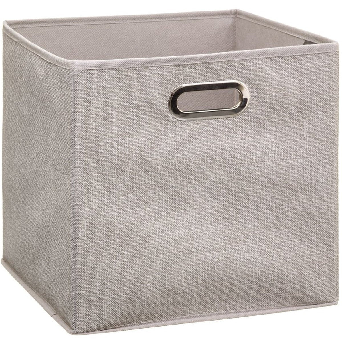5Five Opbergmand/kastmand - beige - linnen - 7 liter - 31 x 15 x 15 cm - Opbergbox - Vakkenkast manden - MODESTNOVA