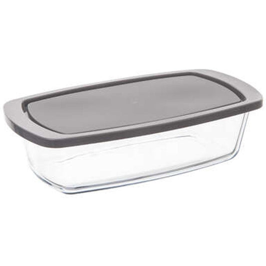 5Five Ovenschaal met deksel - borosilicaat glas - rechthoek - 1.8 Liter - 27 x 14 x 7,3 cm