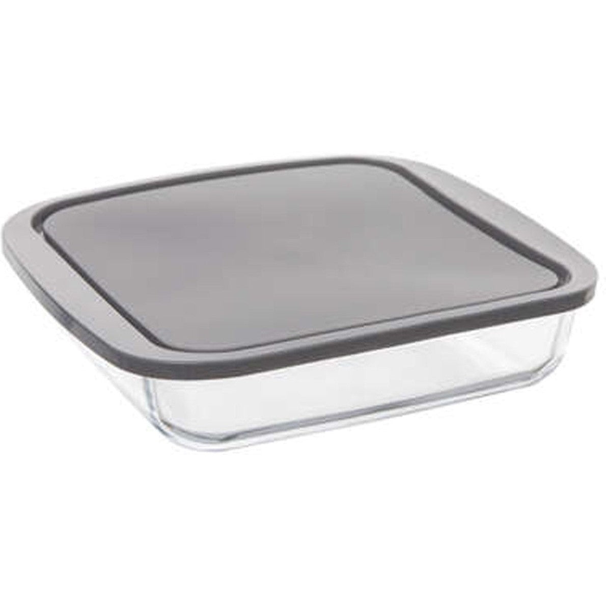 5Five Ovenschaal met deksel - borosilicaat glas - vierkant - 1.8 Liter - 22 x 22 x 5 cm
