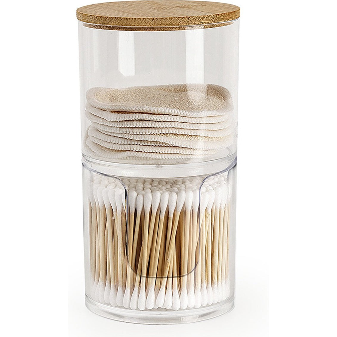 5Five Stapelbare wattenschijfjes en -staafjes houder - Selena