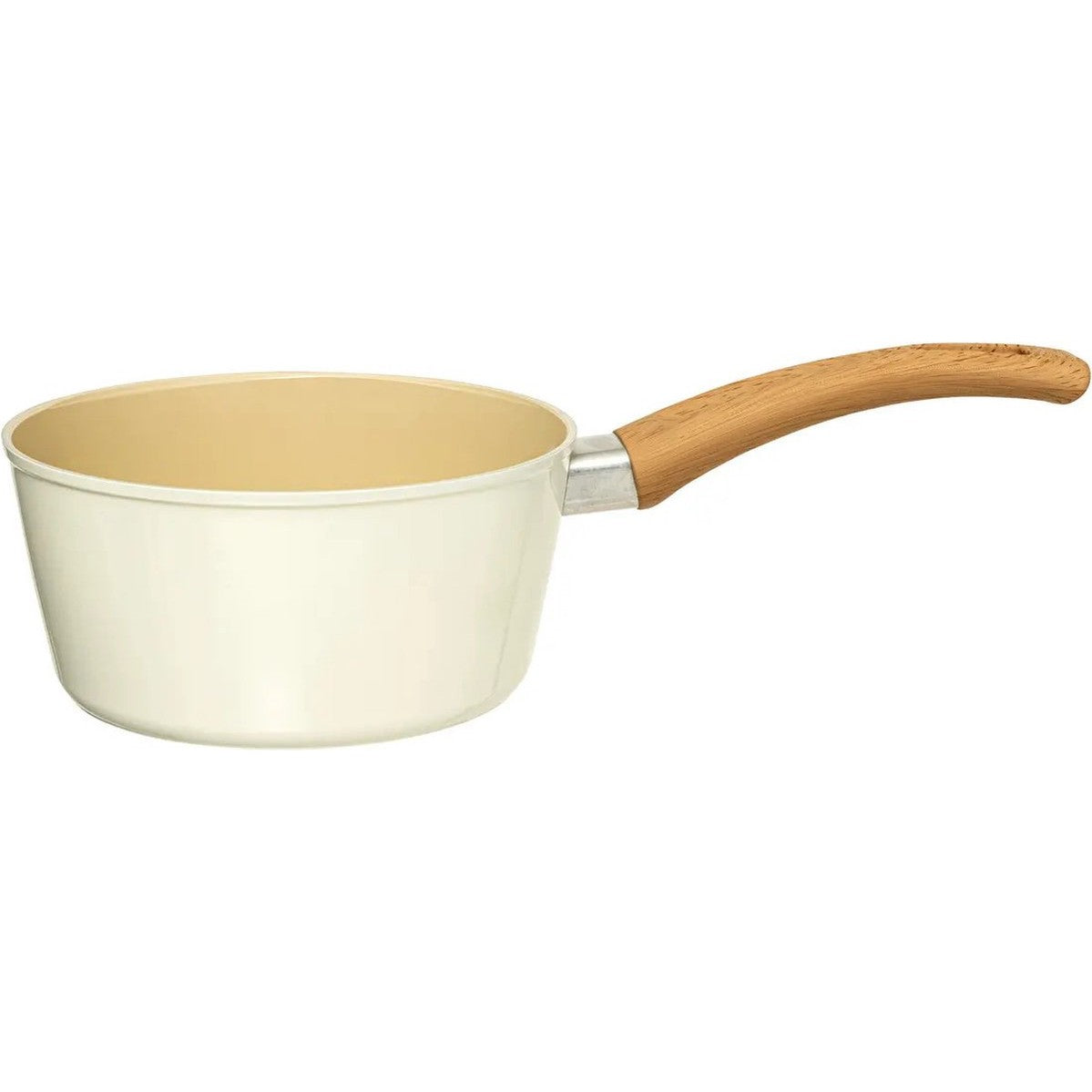 5Five Steelpan Harmony - Alle warmtebronnen - Beige - Dia 16 cm - handvat bakeliet - aluminium - sauspan