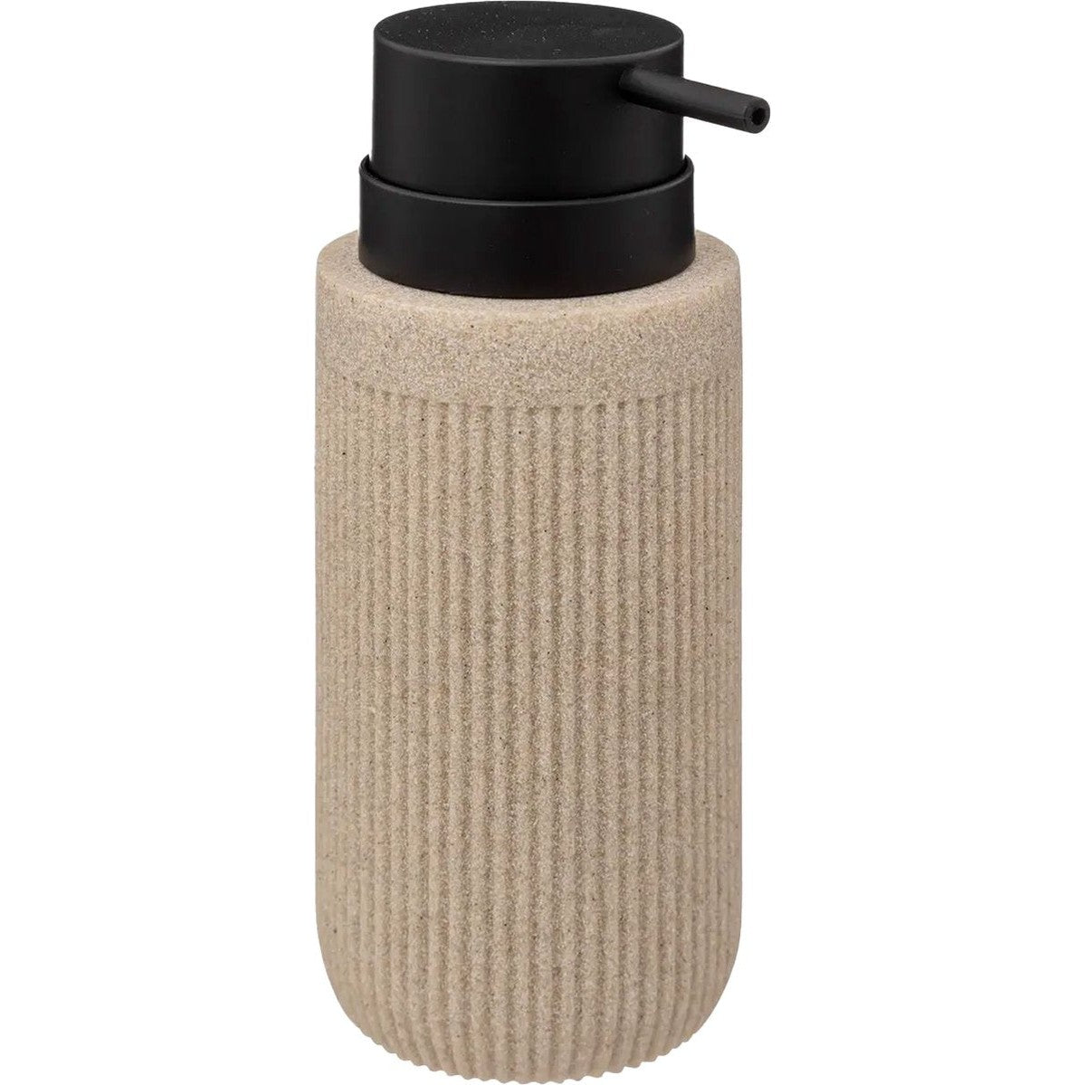 5Five Zeeppompje/zeep dispenser Onyx - beige - polystone - 17 x 7 cm - 350 ml
