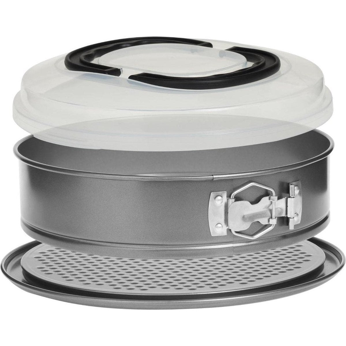 5Five bakvorm 3 in 1 uitneembare vorm met deksel: bak-bewaar- en transportcapaciteit - 2,4 L en D 26 cm