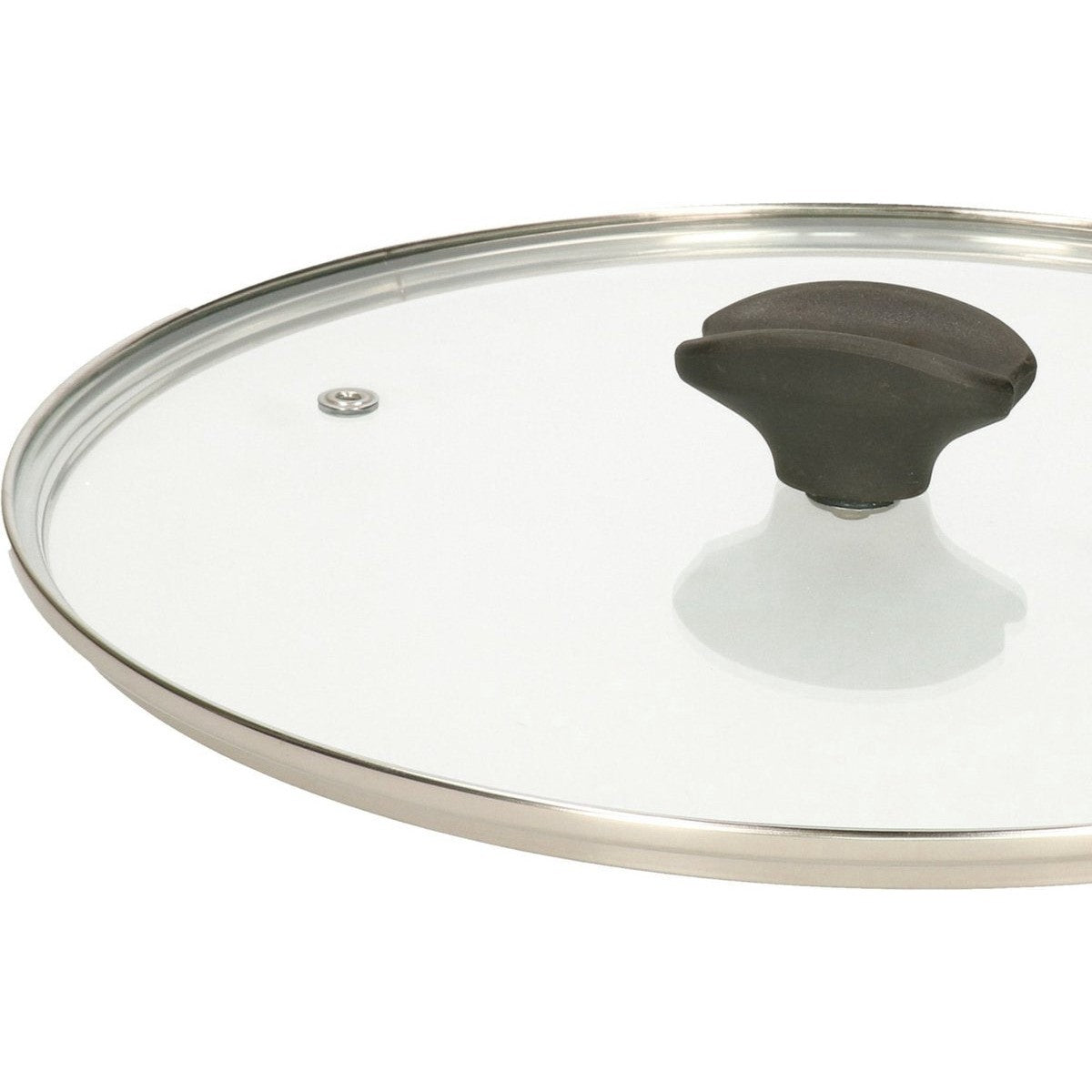 5Five universele pannendeksel voor pannen van 20 cm - glas - stoomgaatje - D21 x H6 cm