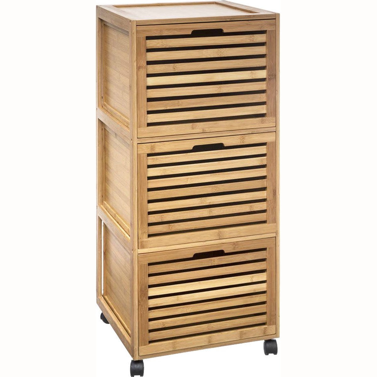 5five Simply Smart Badkamerrek met 3 laden BAMBOU