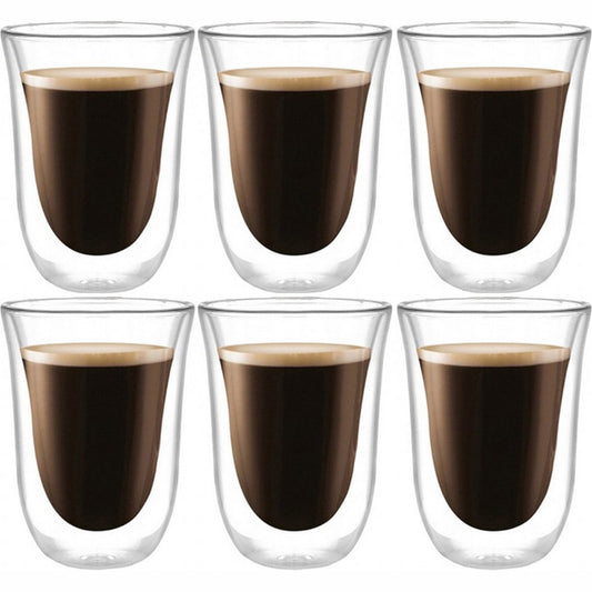 6 stuks Dubbelwandige Glazen - 270 ml - Koffieglazen - Theeglas - Cappuccino Glazen - Latte Macchiato Glazen