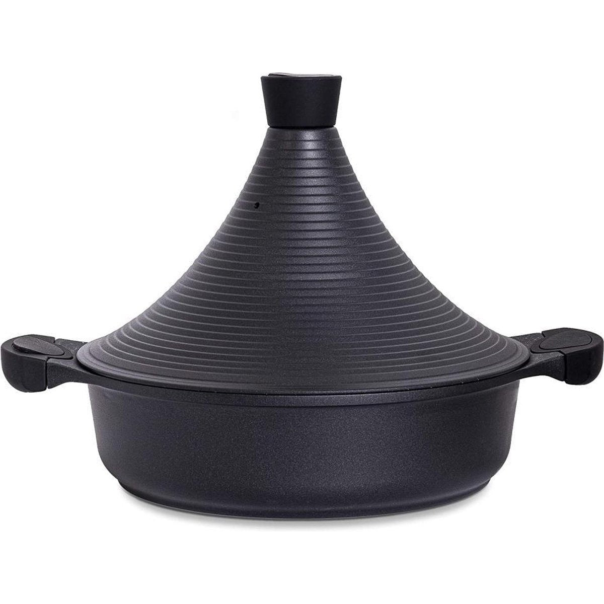 Aluminium tajine agadir- Matt Black geschikt ook voor Inductie