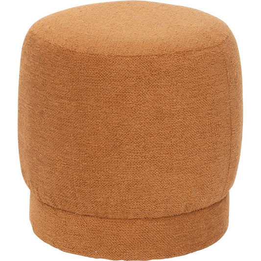 Atmosphera Amea Poef - Ø39xH40cm - Voetbankje - Oranje