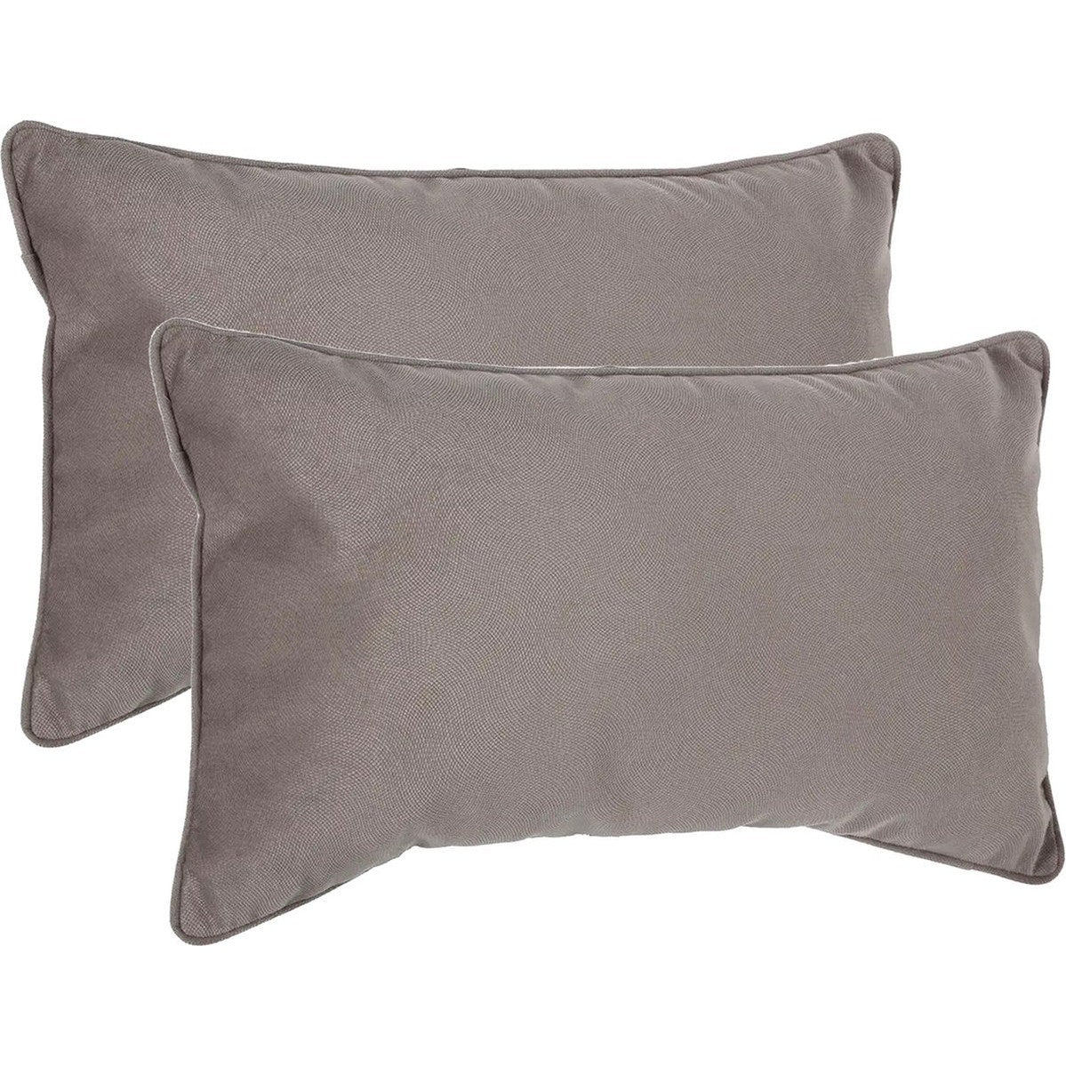 Atmosphera Bank/sierkussens Sophia - 2x stuks - 30 x 50 cm - polyester met rits