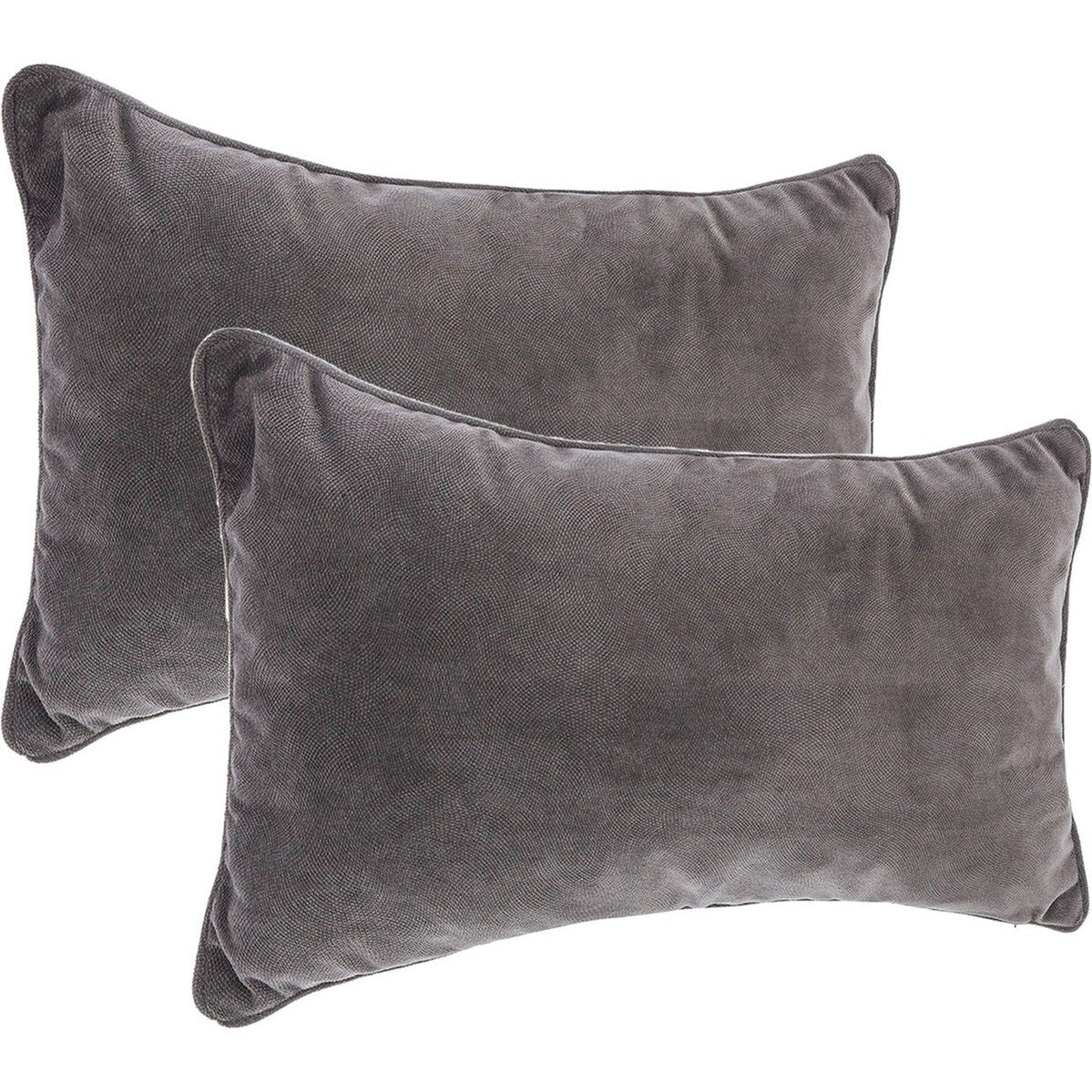 Atmosphera Bank/sierkussens Sophia - 2x stuks - 30 x 50 cm - polyester met rits