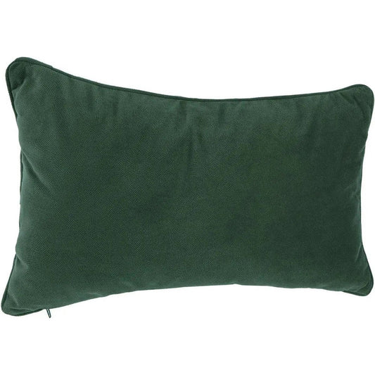 Atmosphera Bank/sierkussens huiskamer Sophia - 30 x 50 cm - Donkergroen - polyester - met rits