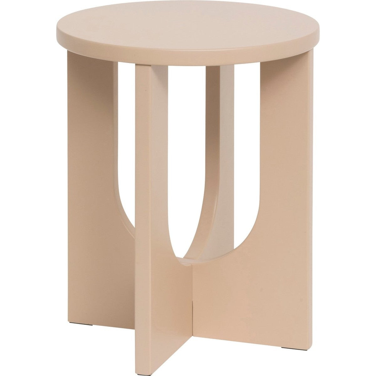 Atmosphera Bijzettafel Bloom - Ø40xH51cm - Hazelnoot