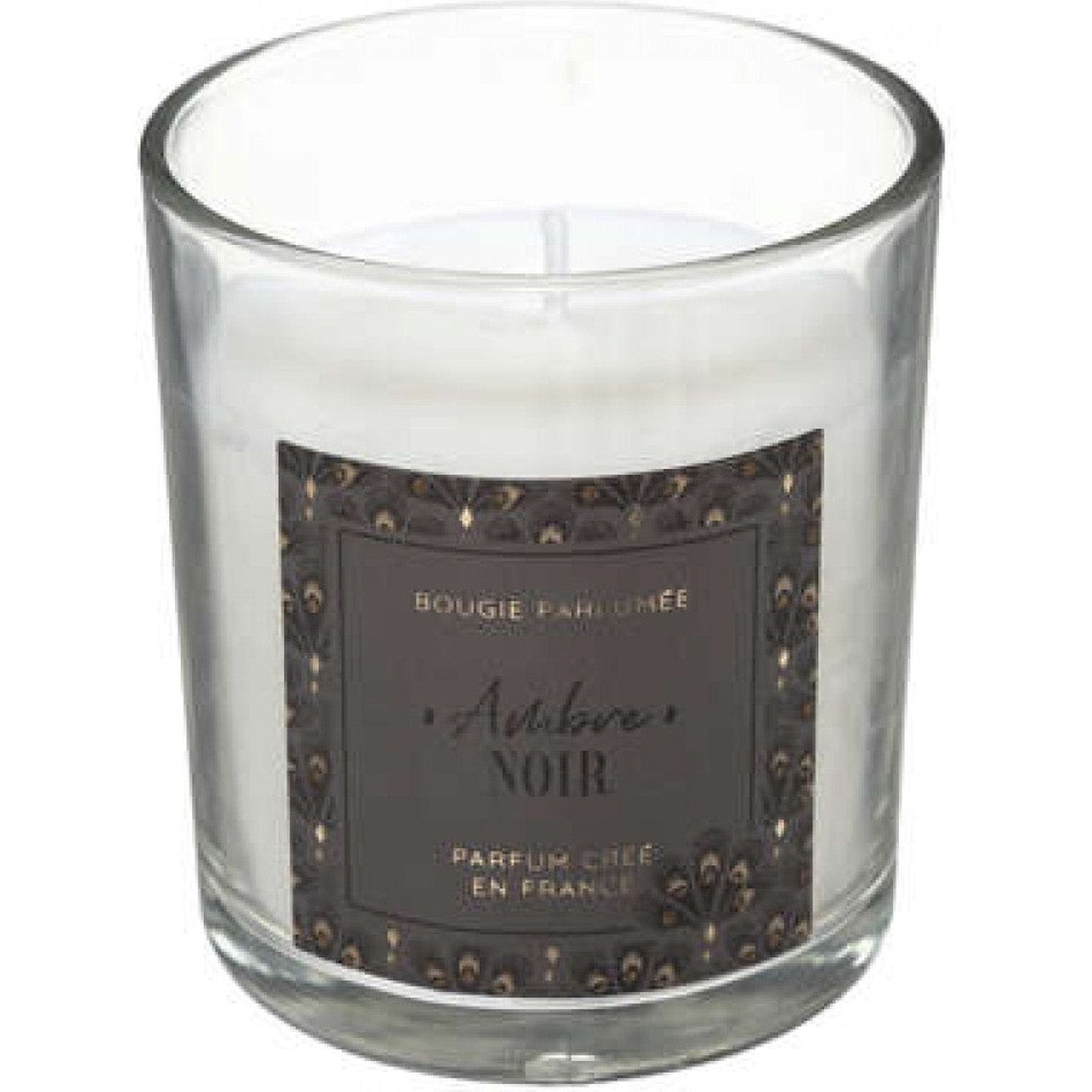 Atmosphera Candle - Geurkaars - Geur Amber - Zachte en zoete geur - Met glazenhouder