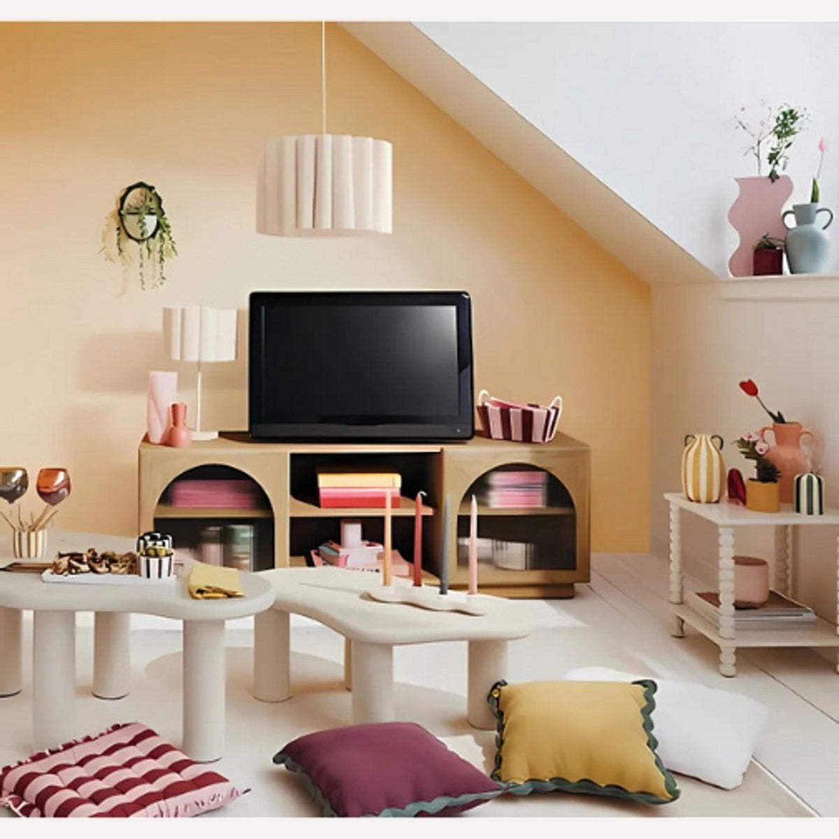 Atmosphera Chamlo Salontafel - 40x40x45cm - Beige