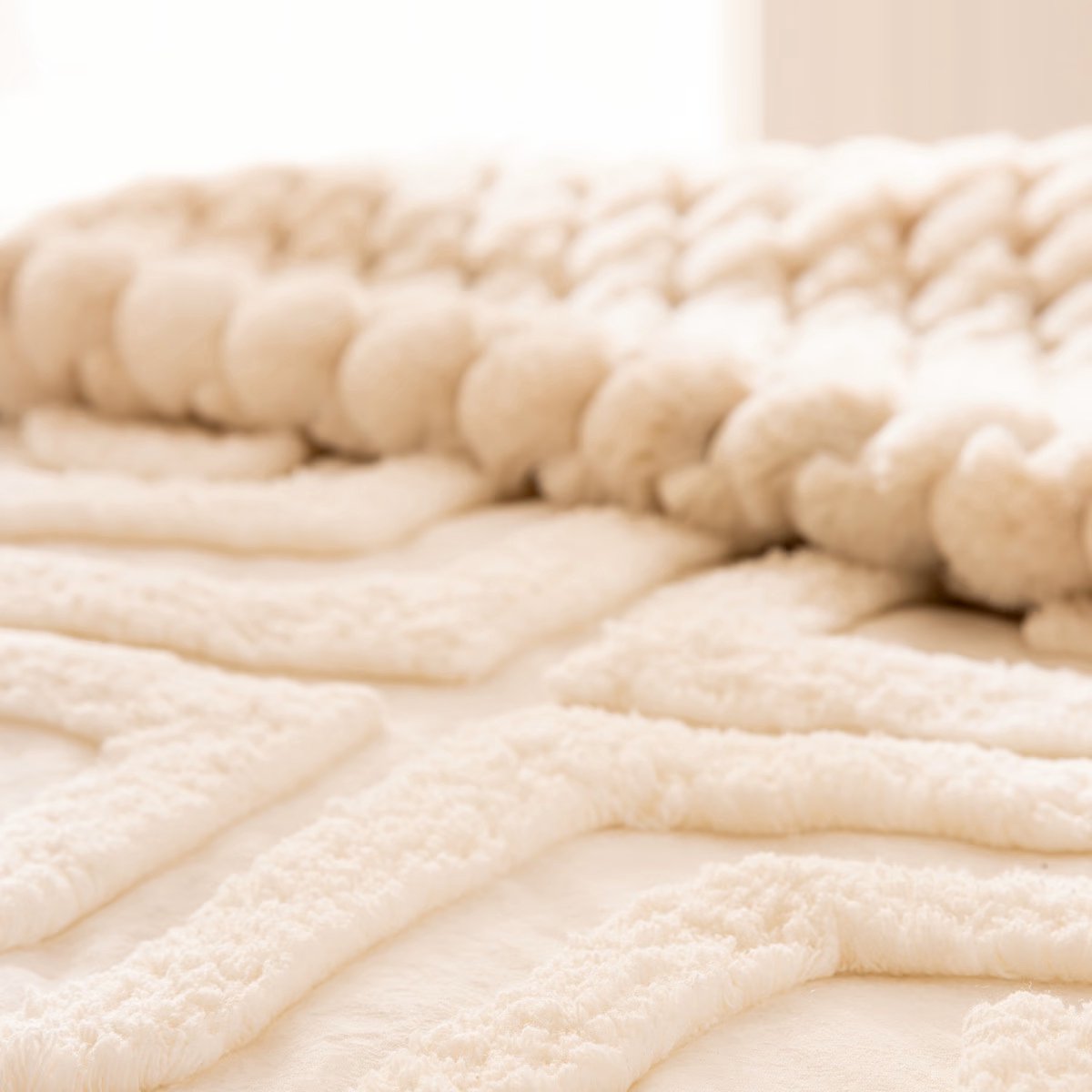 Atmosphera Dekbedovertrek Inuit Dreams set met 2 kussenslopen 240x220cm - Wit/Ivoor