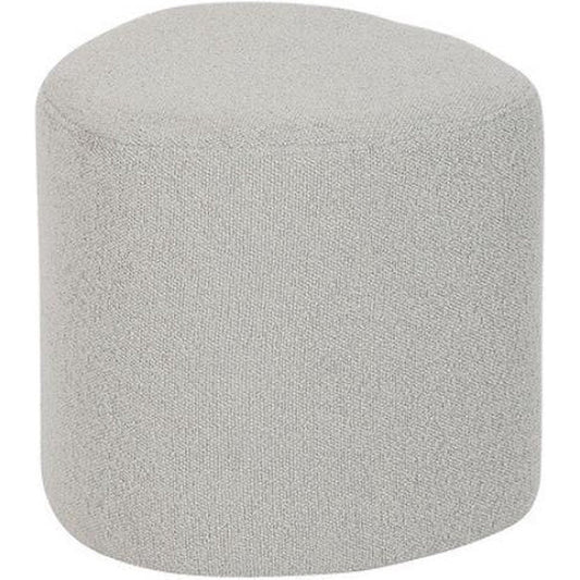 Atmosphera Estria poef - 40x40cm - Lichtgrijs