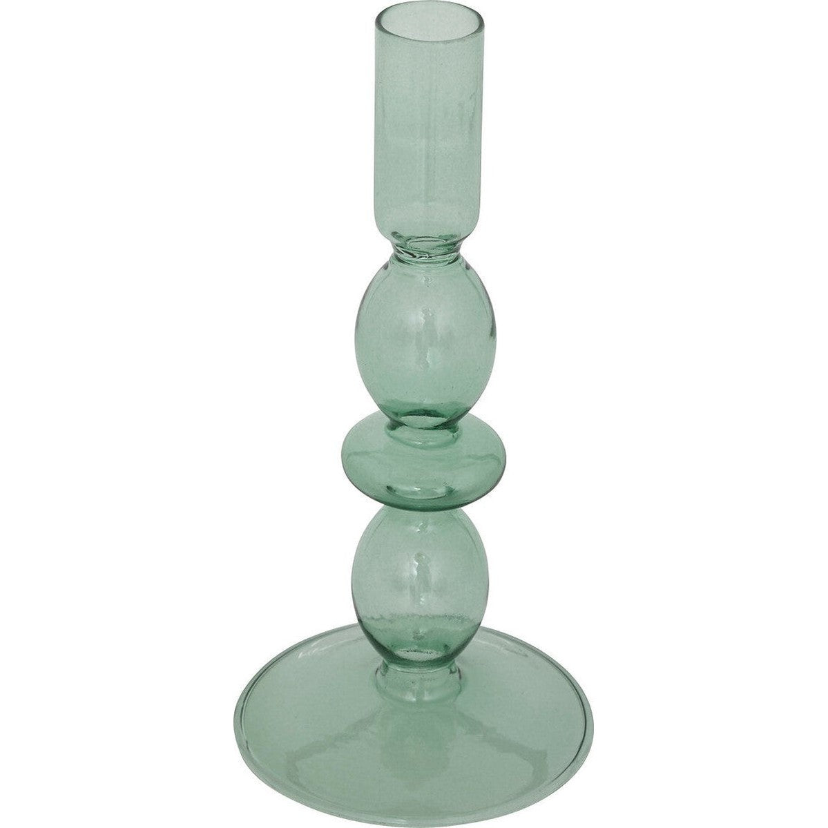 Atmosphera Glazen kandelaar Ø9xH19cm - Groen