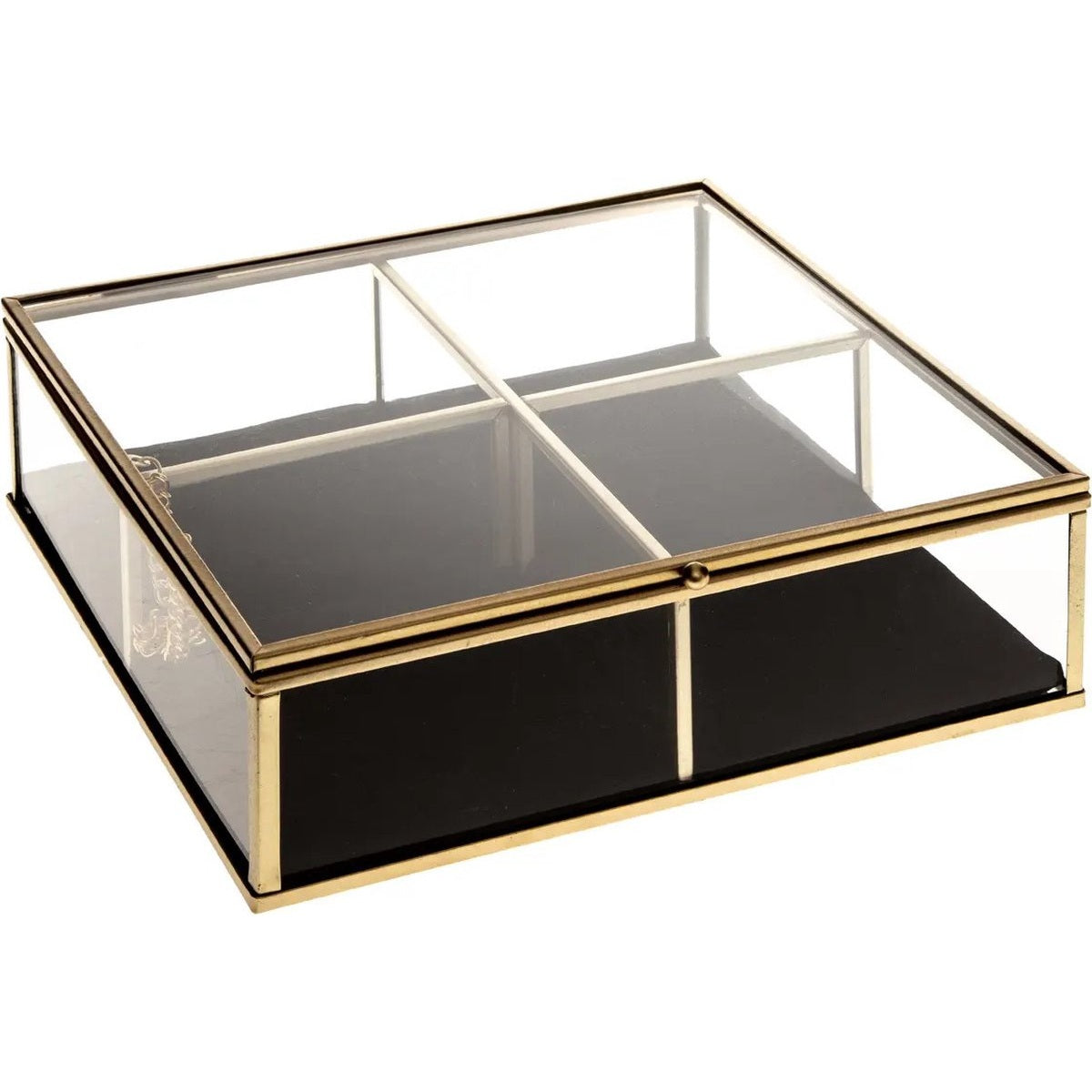 Atmosphera Glazen sieradenkistje met deksel - Medium