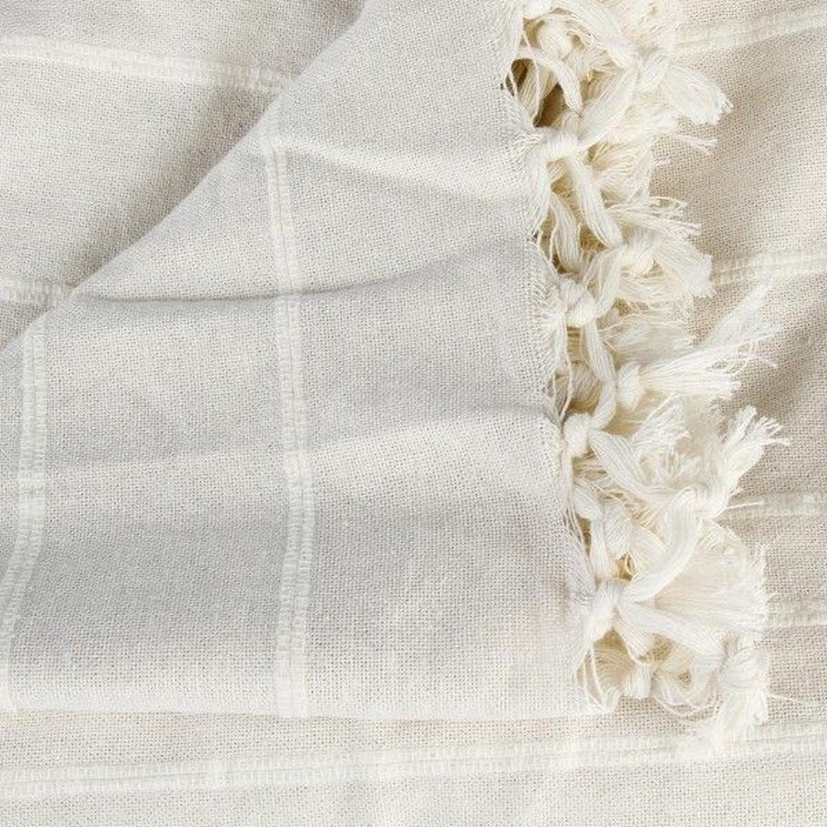 Atmosphera Ivoor Katoenen Beddensprei 230x 250 CM