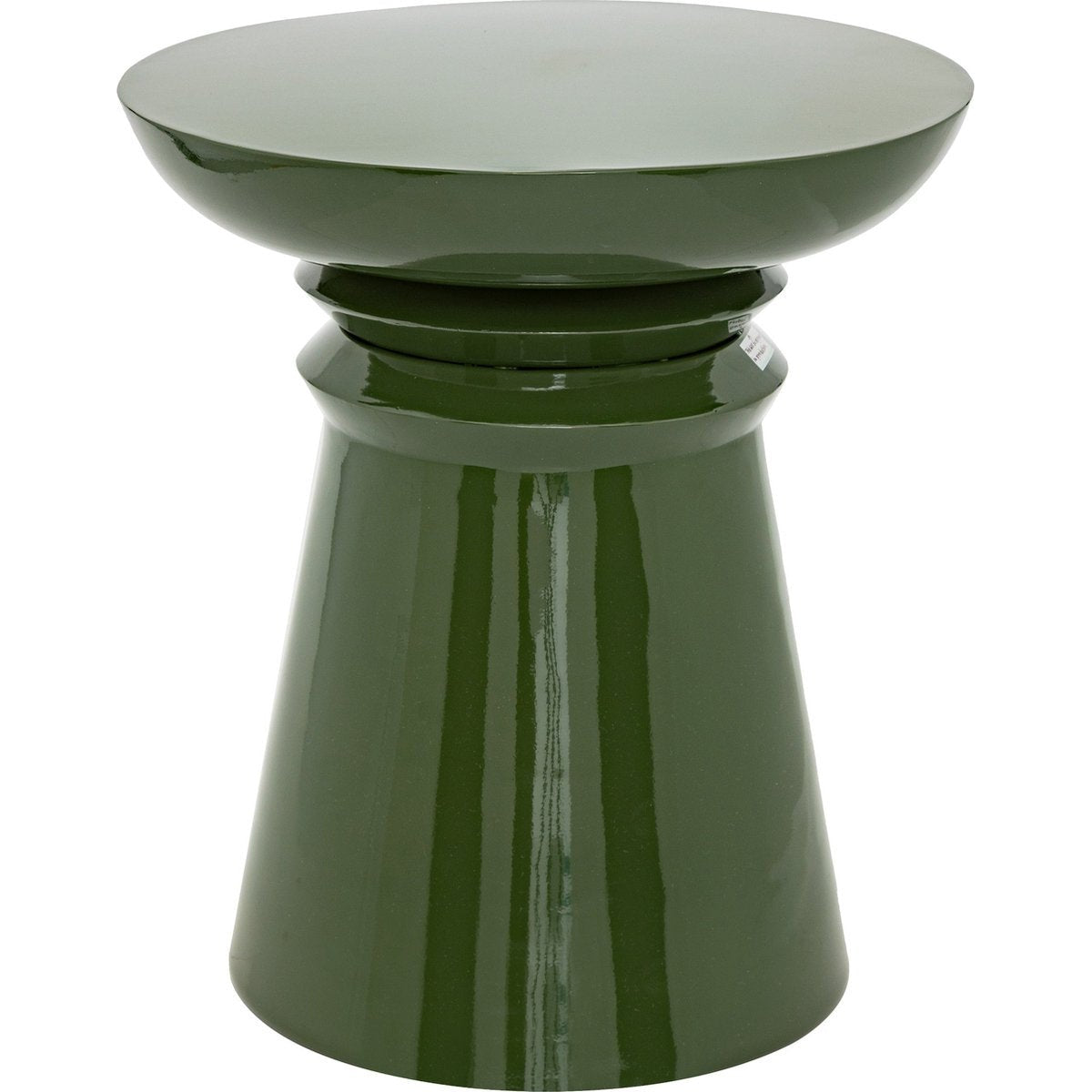 Atmosphera Jaya IJzeren bijzettafel Ø38xH43cm - Kakigroen