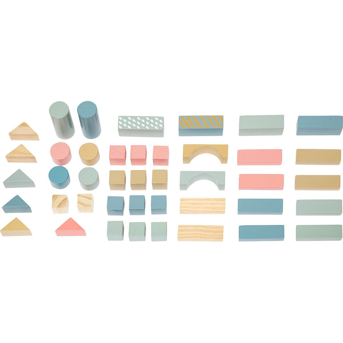 Atmosphera Kids Houten Speelblokken - 50 stuks - 16x15x16cm - Multi