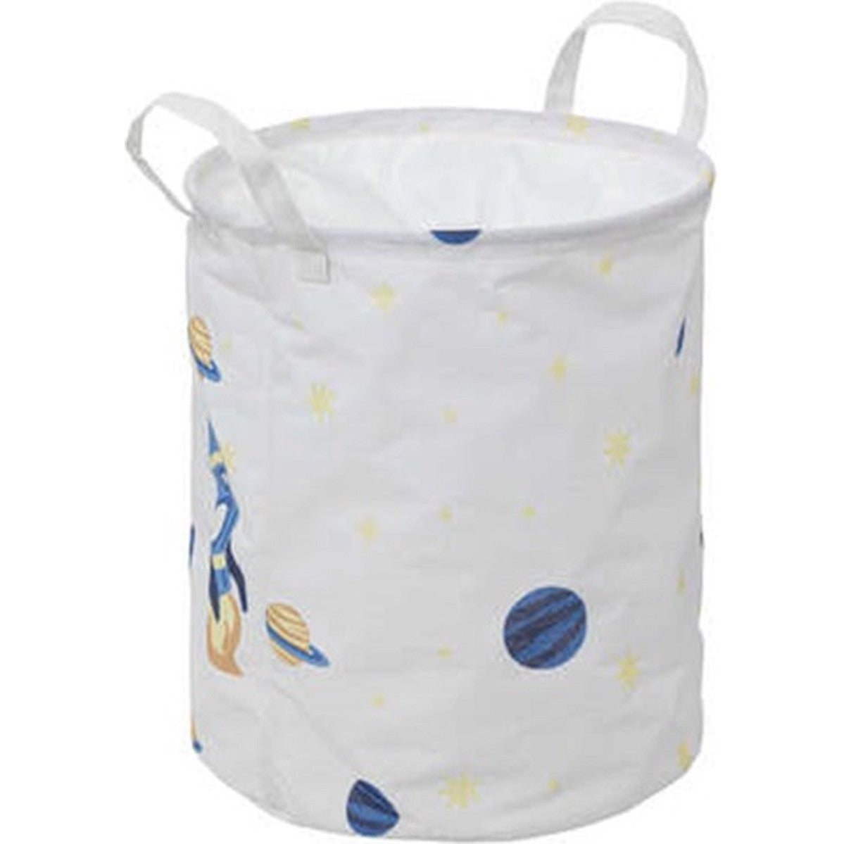 Atmosphera Kids Opbergmand/Wasmand Ruimte - Ø32x40cm - Wit