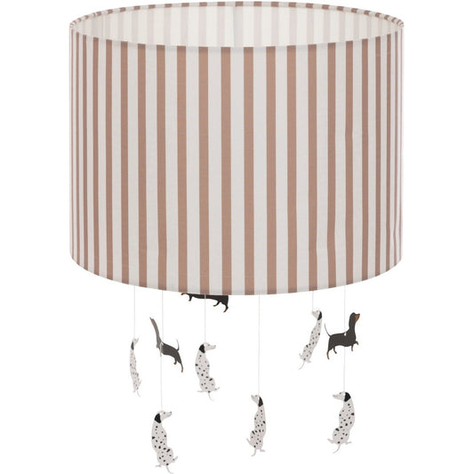 Atmosphera Kids kinderlamp/Hanglamp Woef - Ø29xH40cm - Bruin/Wit - MODESTNOVA