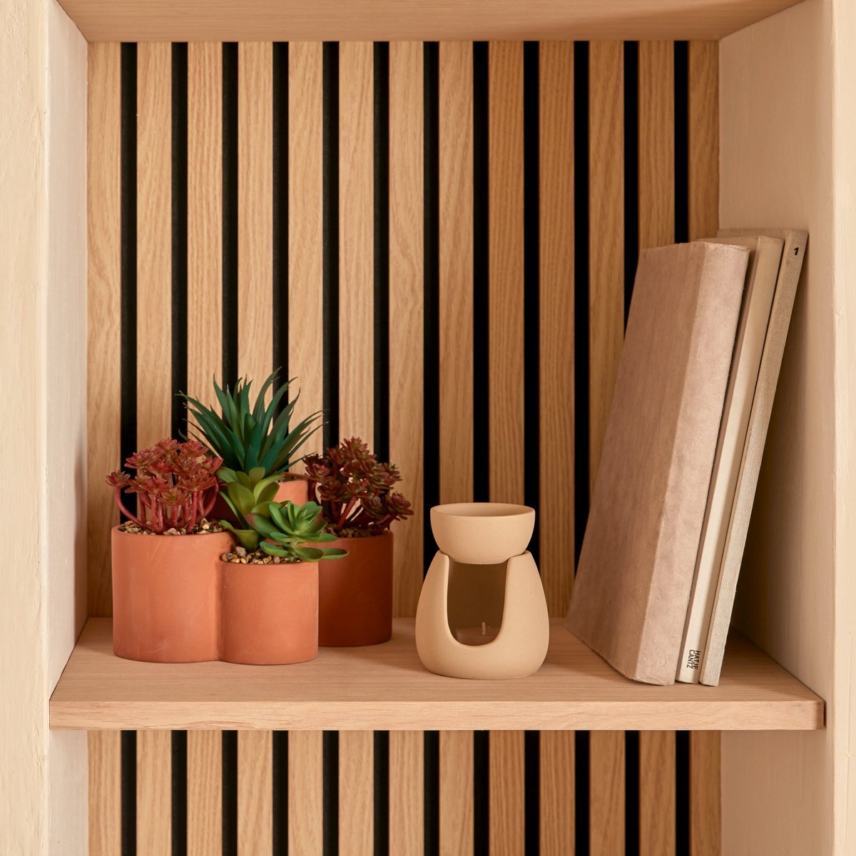 Atmosphera Kunstplant Wonj Vetplanten - 22x16x20cm - Terracotta