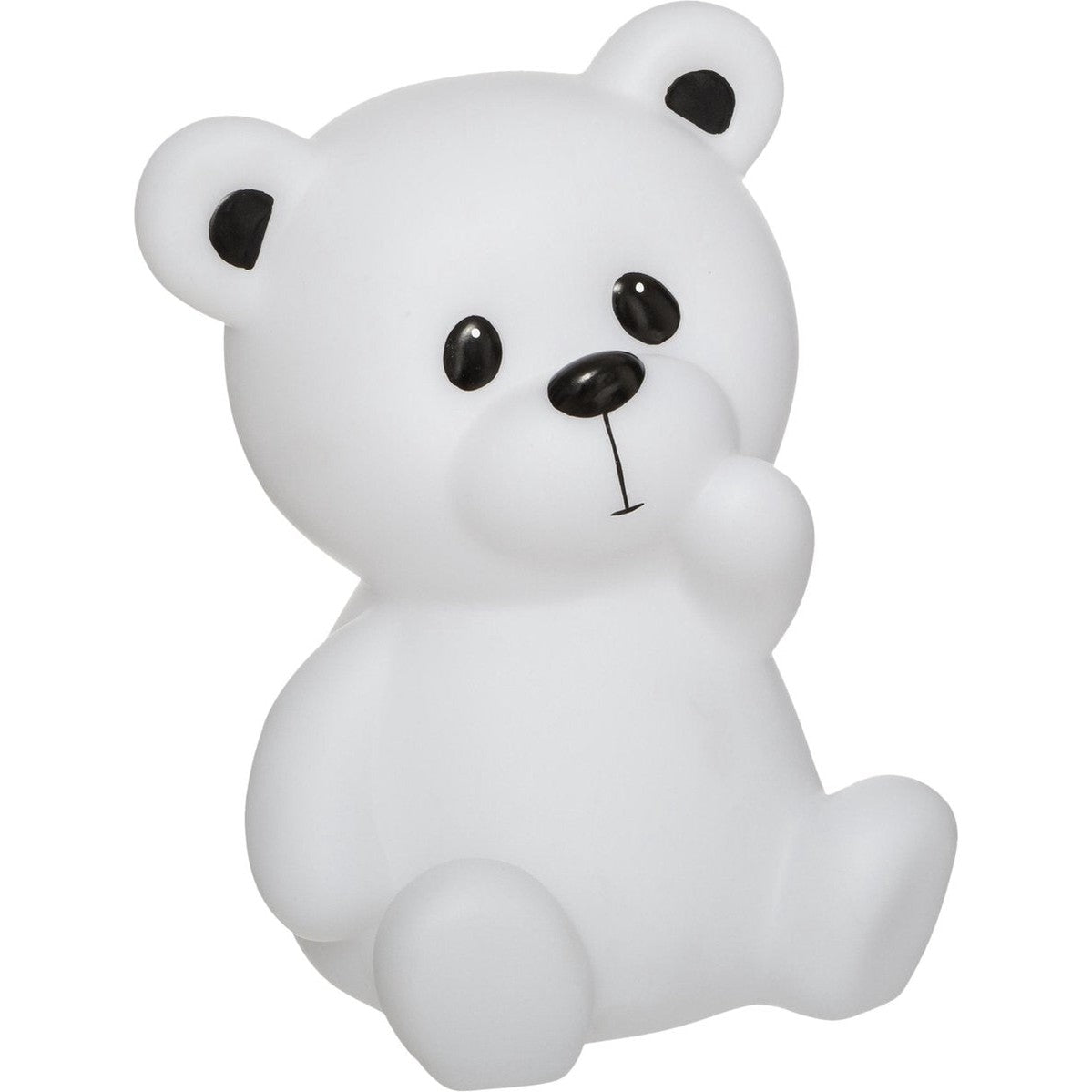 Atmosphera Nachtlamp beer XL wit - Nachtlampje - Kinderkamer - Babykamer - H 30 cm