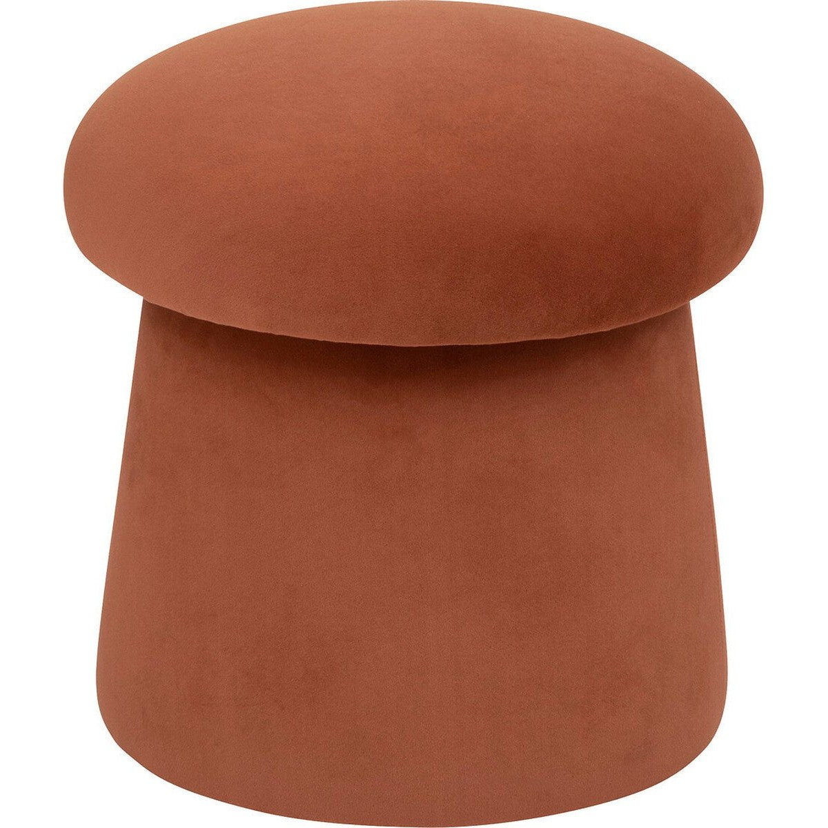 Atmosphera Poef Noa velvet Ø37xH40cm - Amber