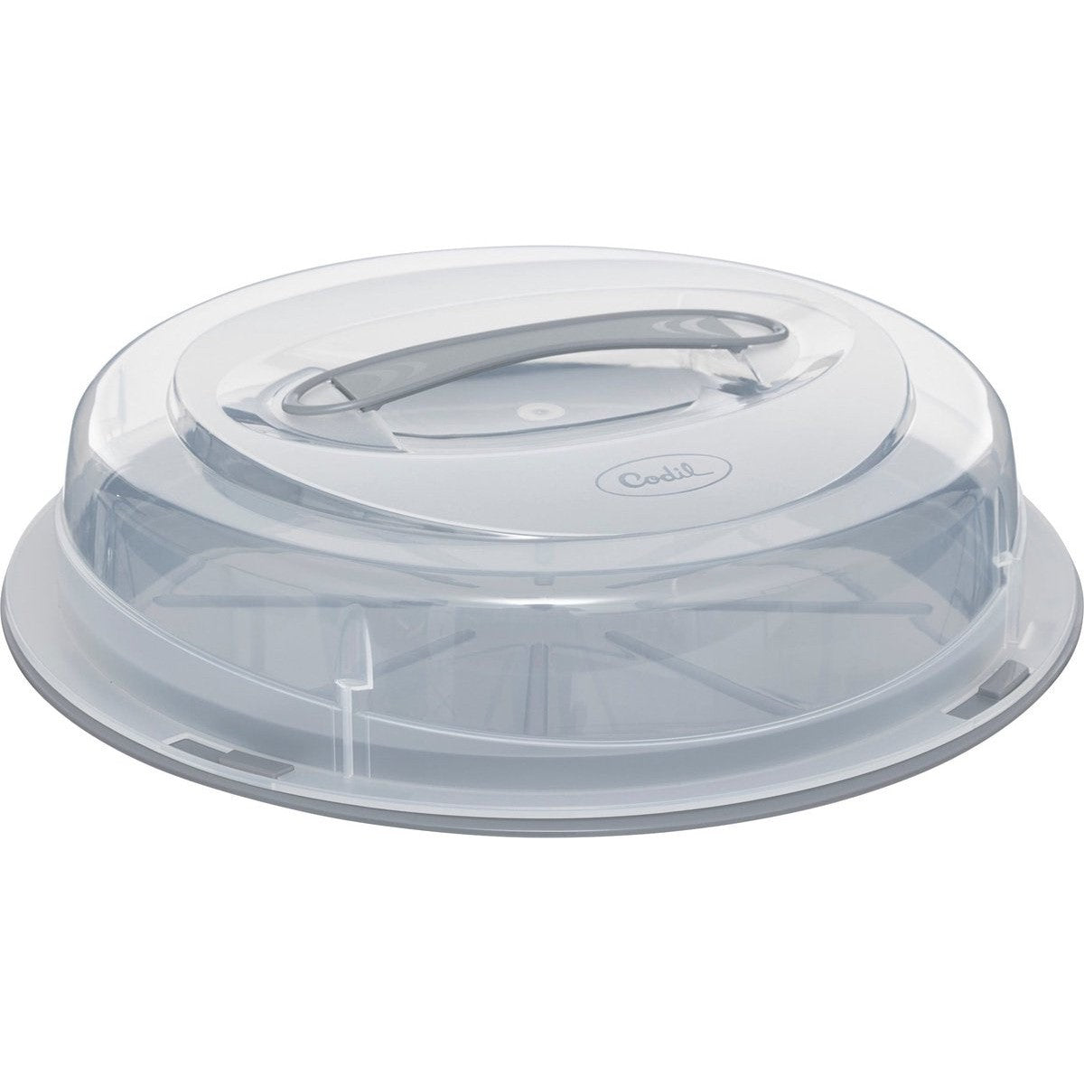 Atmosphera Ronde Gebakdoos/Taartdoos met omkeerbare basis - Ø35xH9cm - Grijs