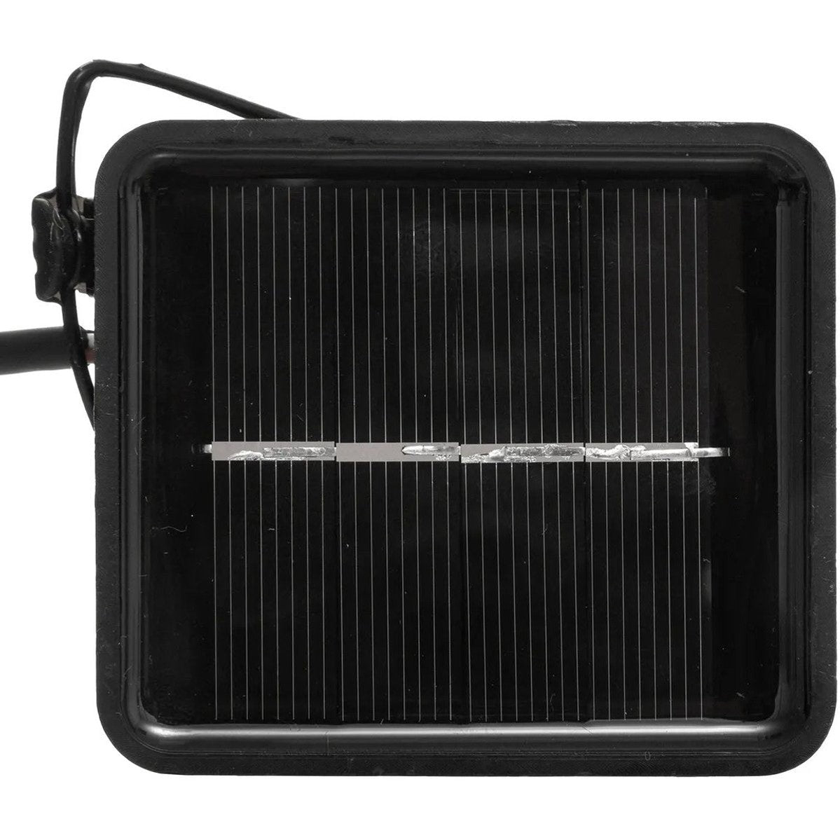 Atmosphera Solar tuin lantaarns lichtsnoer - naturel - rotan kunststof - 335 cm - buiten - Led licht