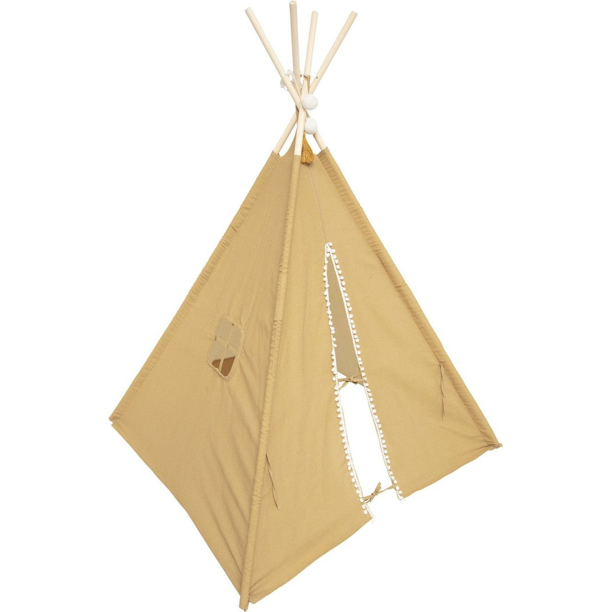 Atmosphera Tipi speeltent voor kinderen - 120 x 120 x 160 cm - geel - wigwam