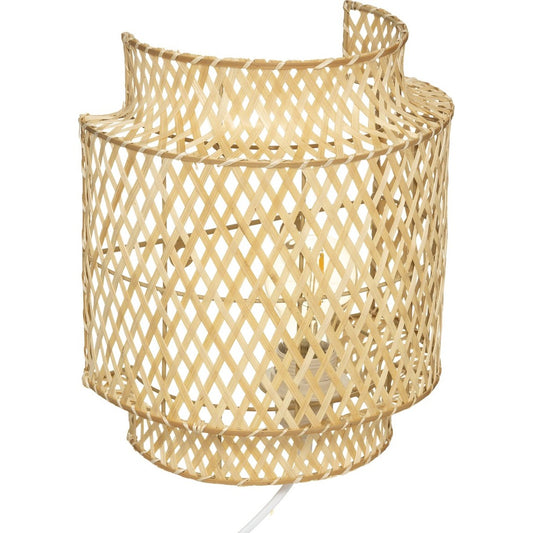 Atmosphera Wandlamp Liby Bamboe natural - Dia 23 cm - Lamp