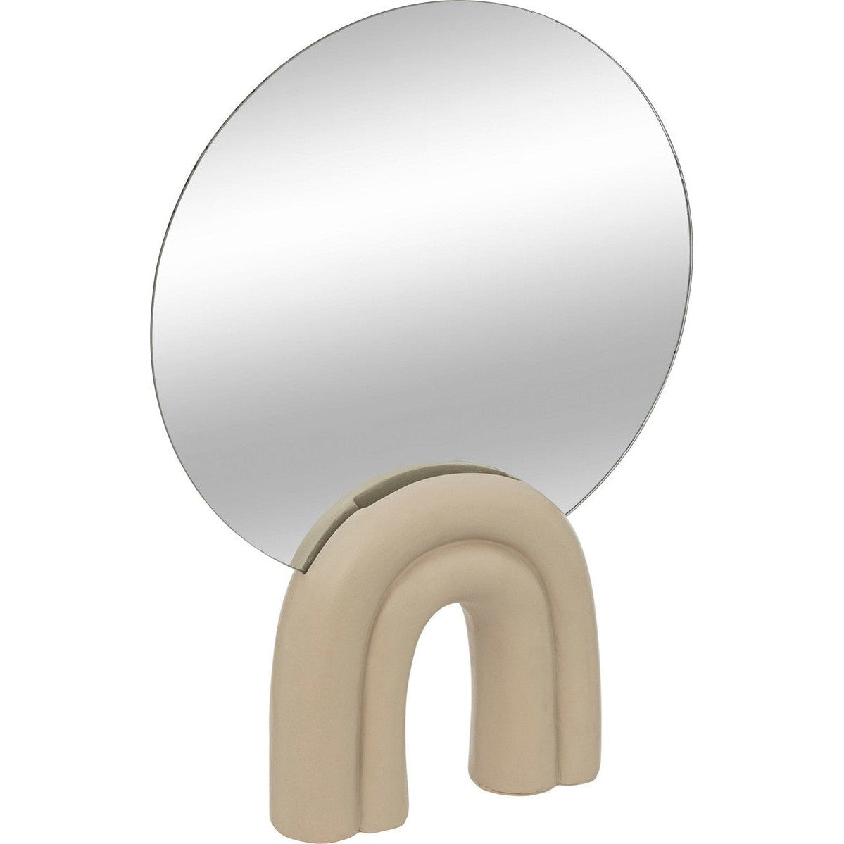 Atmosphera Wavy Bliss Tafelspiegel - 24x5x36cm - Beige