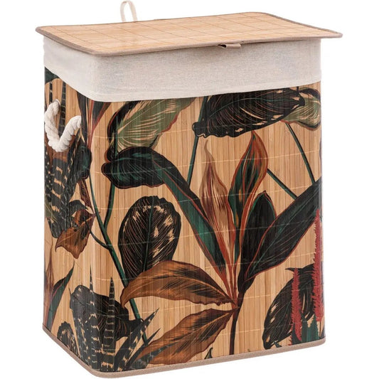 Bamboe Wasmand - Bladeren - 60L