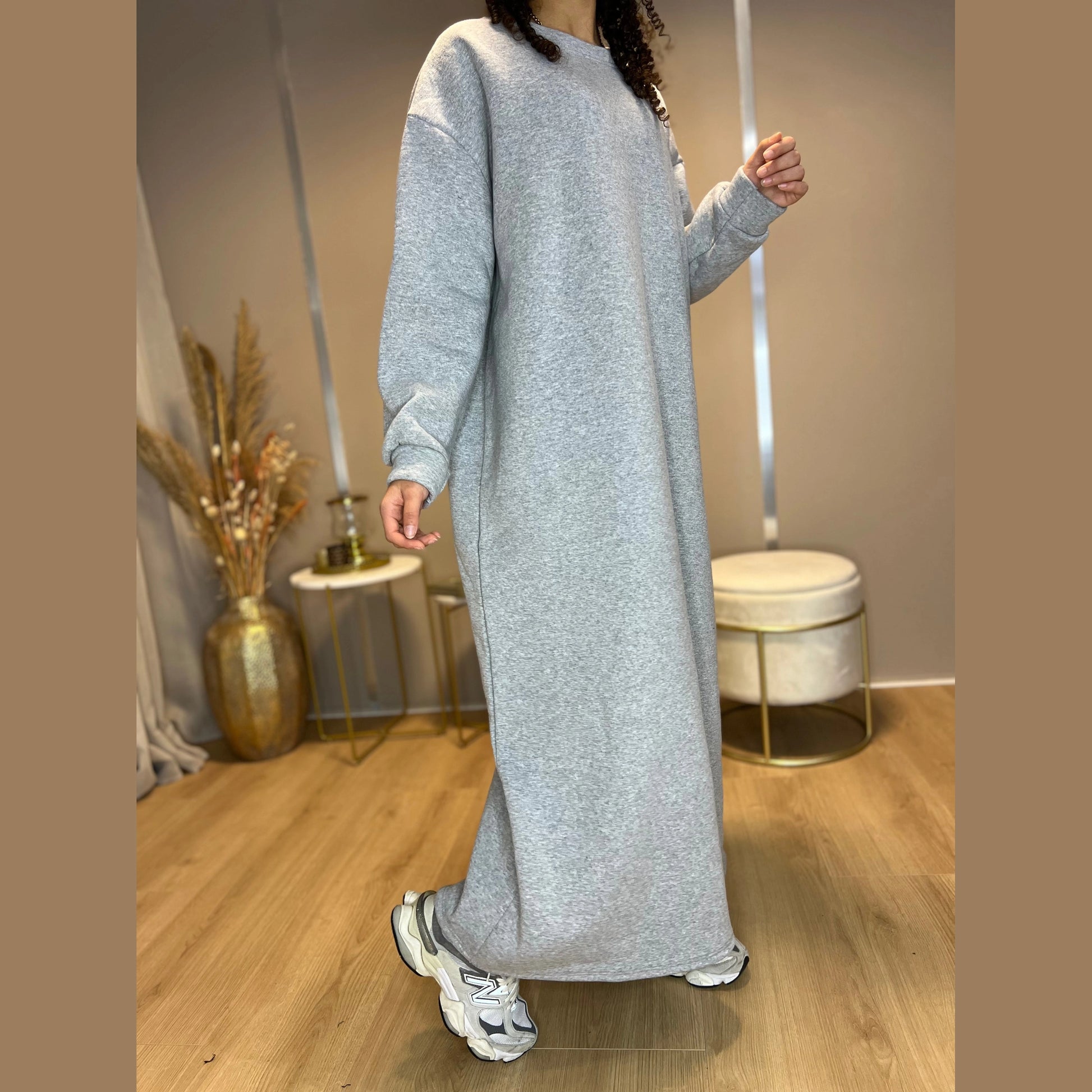 Basic Dress - Grijs - MODESTNOVA