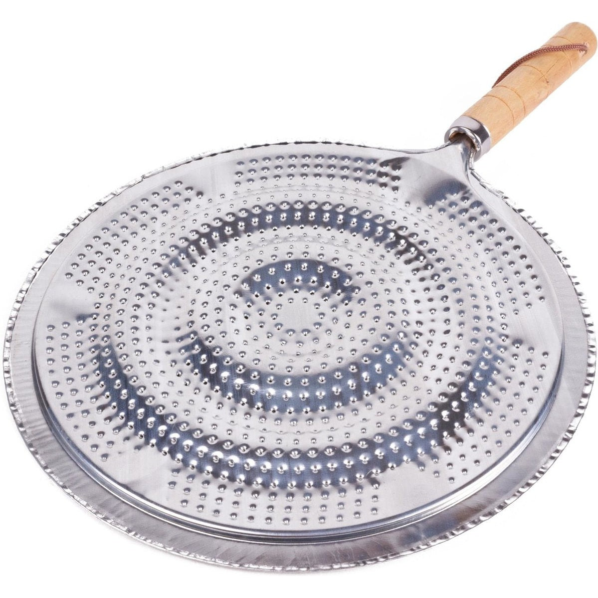 Benson Sudderplaat - Vlamverdeler - Ø 21 cm - Houten Handgreep - Vaatwasserbestendig