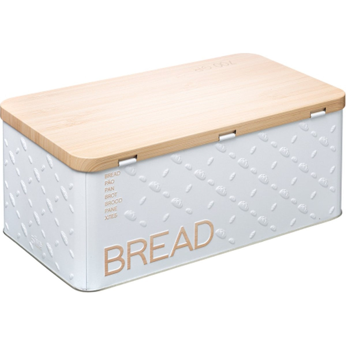 Brooddoos van decoratief metaal met reliëf