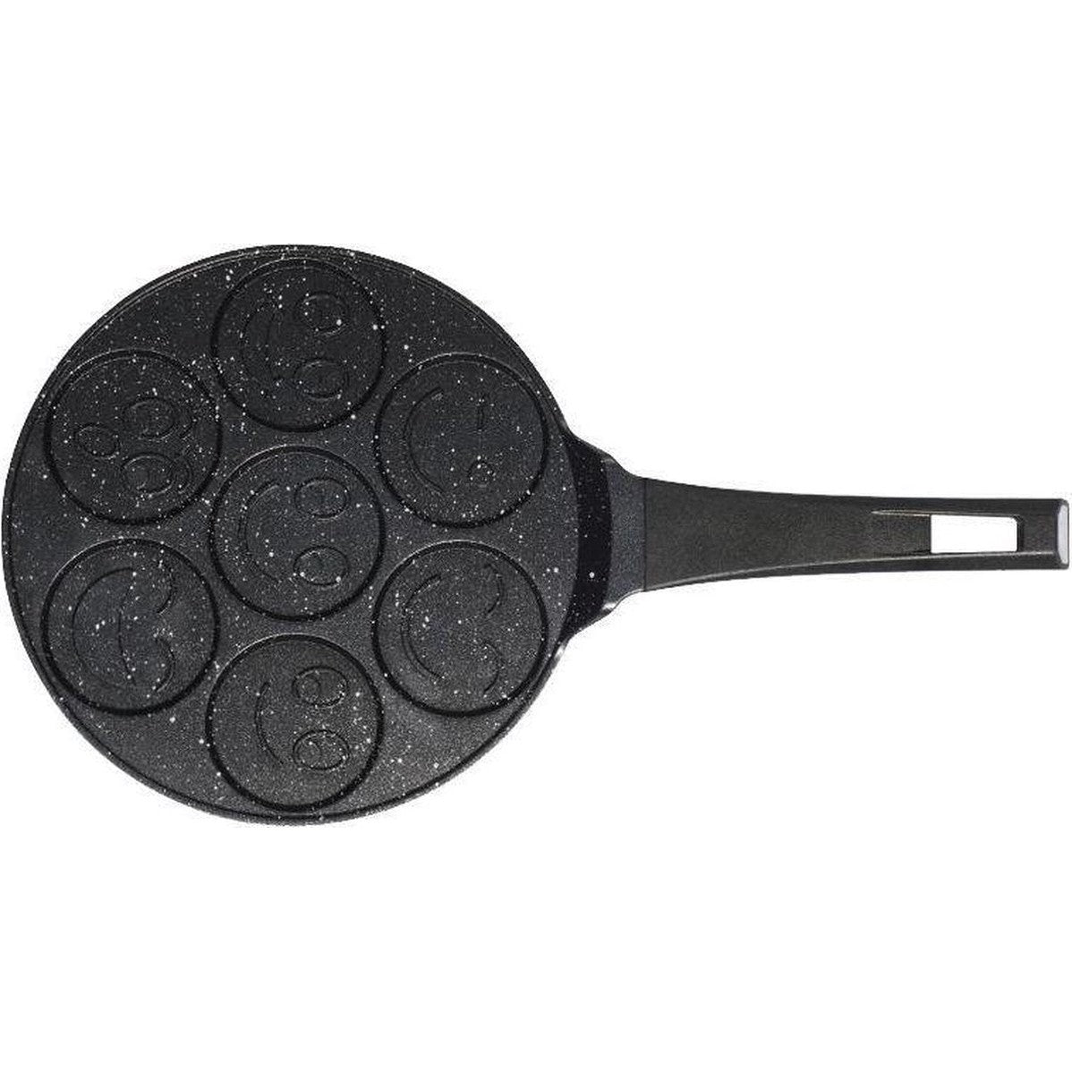 Crêpemaker - pancake pannenkoeken 7 kop x ø 8cm  met figuur - ø26cm