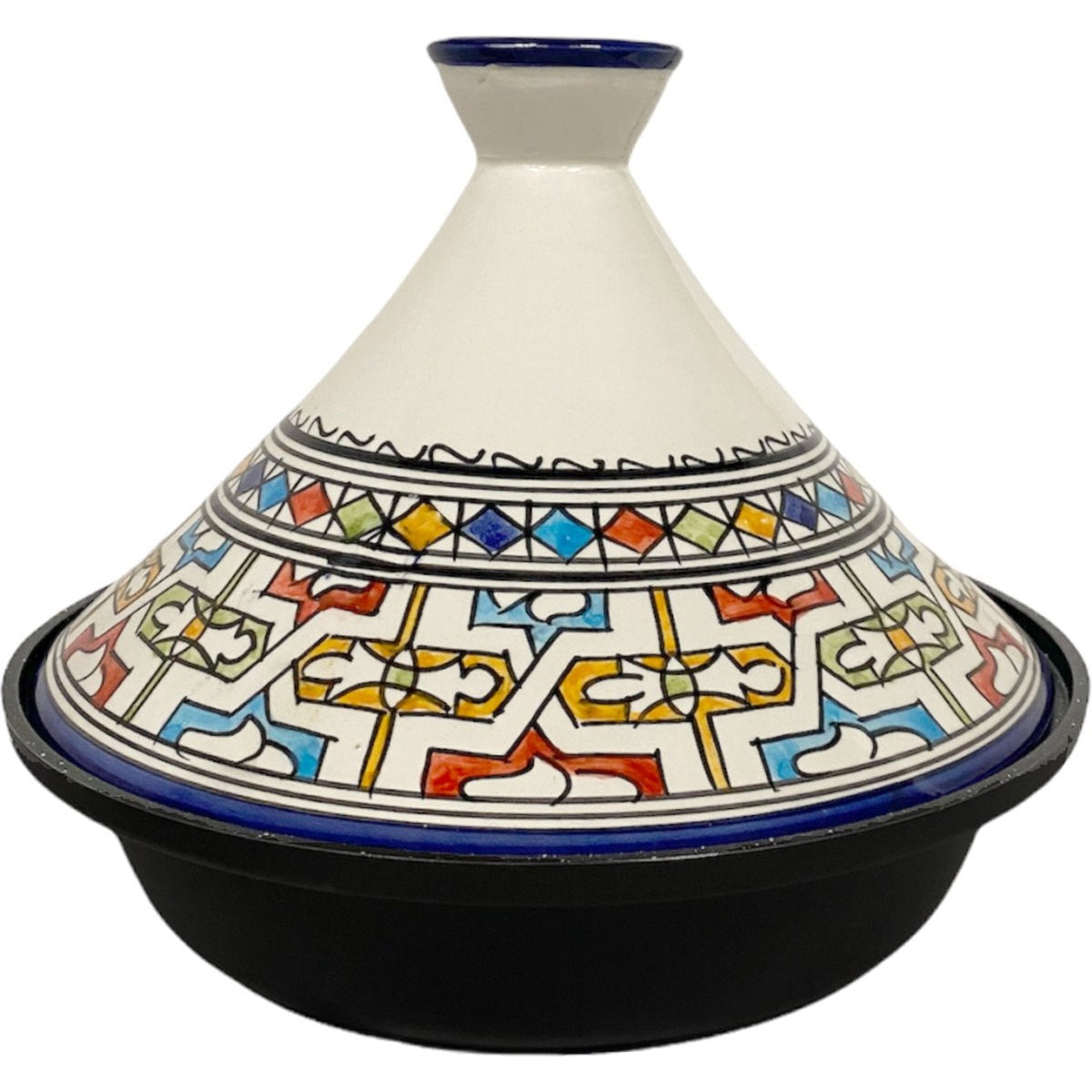 Cuilina | Tajine Fes Ø30cm - Inductie – Handgemaakt kleurrijke keramiek  – Inductie