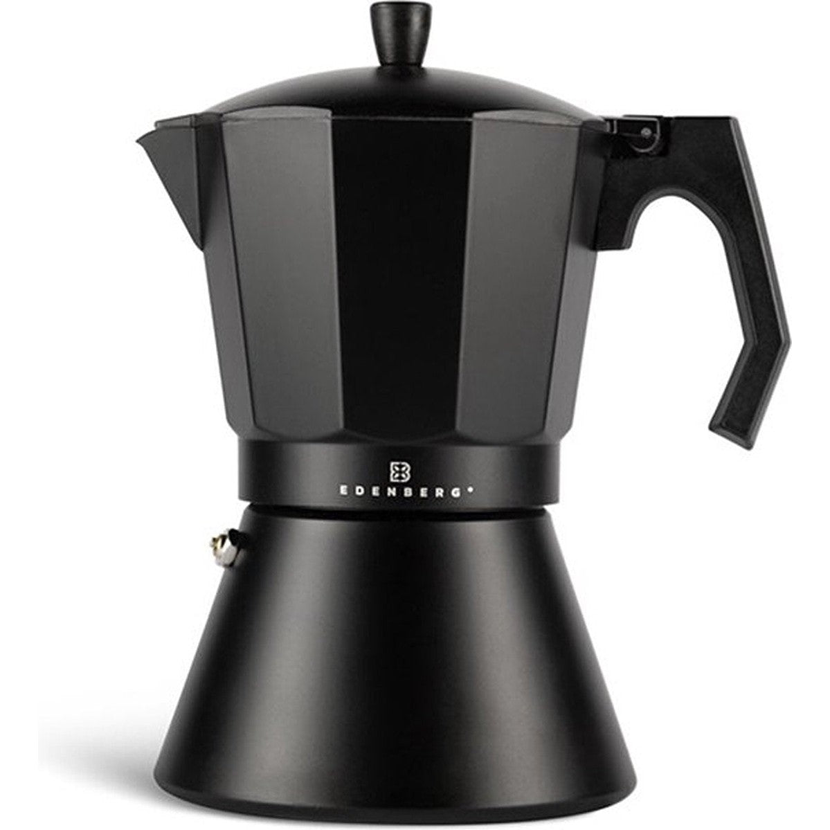 Edënbërg Black Line - Percolator - Koffiemaker 12 kops - Espresso Maker 400 ML - Zwart