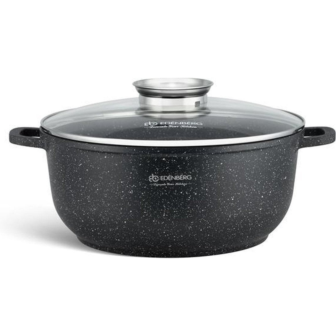 Edënbërg Stonetec Line - Luxe Aluminium Kookpan met Deksel - Ø 22 cm